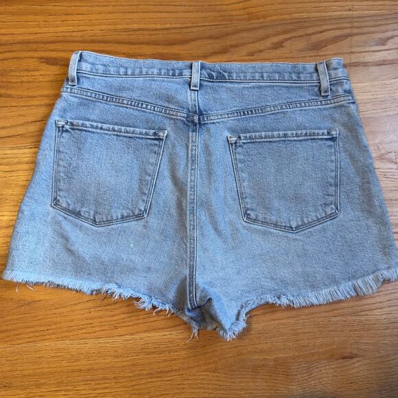 J Brand Denim Cutoff Blue Jean Shorts Size 31 Raw Hem - Picture 5 of 7